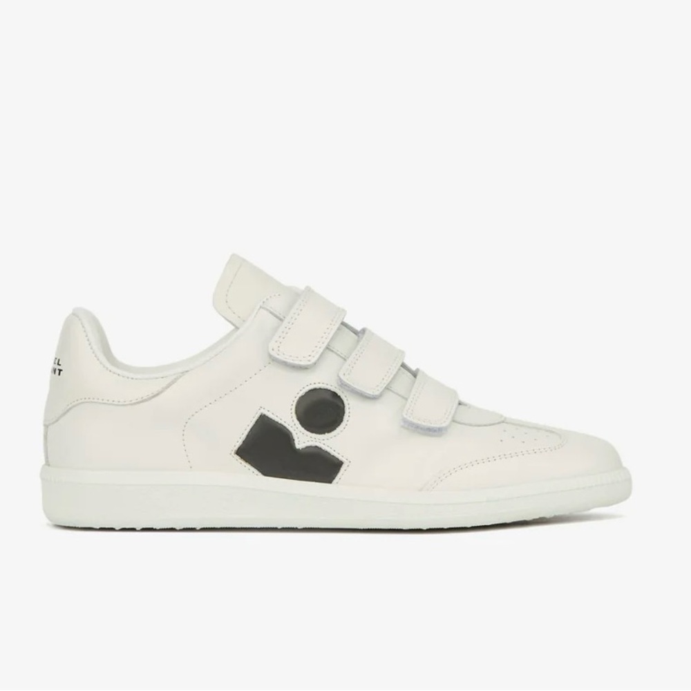 Isabel Marant Beth sneakers white & black low top leather 38 with box worn once